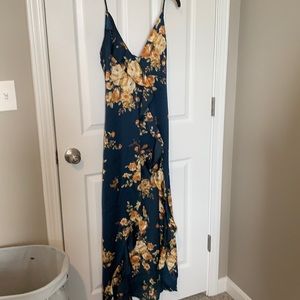 Ruffled high-low dress